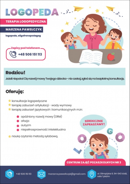 Logopeda_Marzena_Pawelczyk_plakat_FB_post